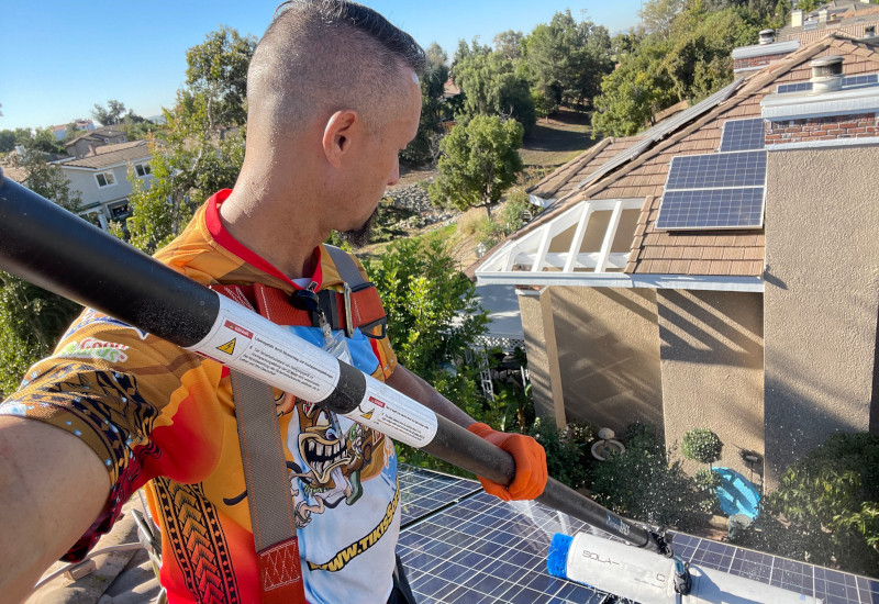 Solar Panel Washing in Rancho Cucamonga, California